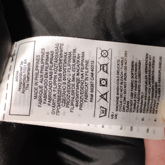 Adidas Full Zip Penn Fusion Logo Soccer Academy Coat W Hood Sz.S (X-64 CRATE) - Picture 10 of 12